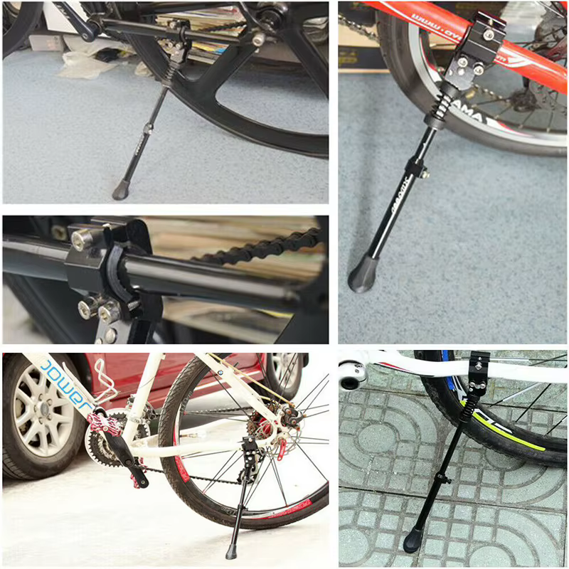 Nouveau support de pied rétractable et réglable en alliage d'aluminium pour vélo de montagne