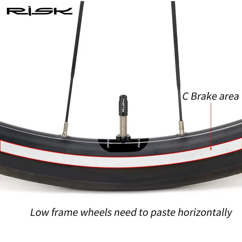 Risque 1 ~ 20 paires autocollant de jante de Valve Presta de vélo