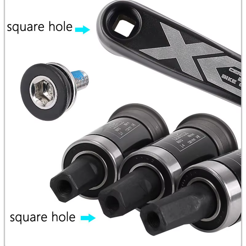 1 paire de support inférieur de vélo à trou carré