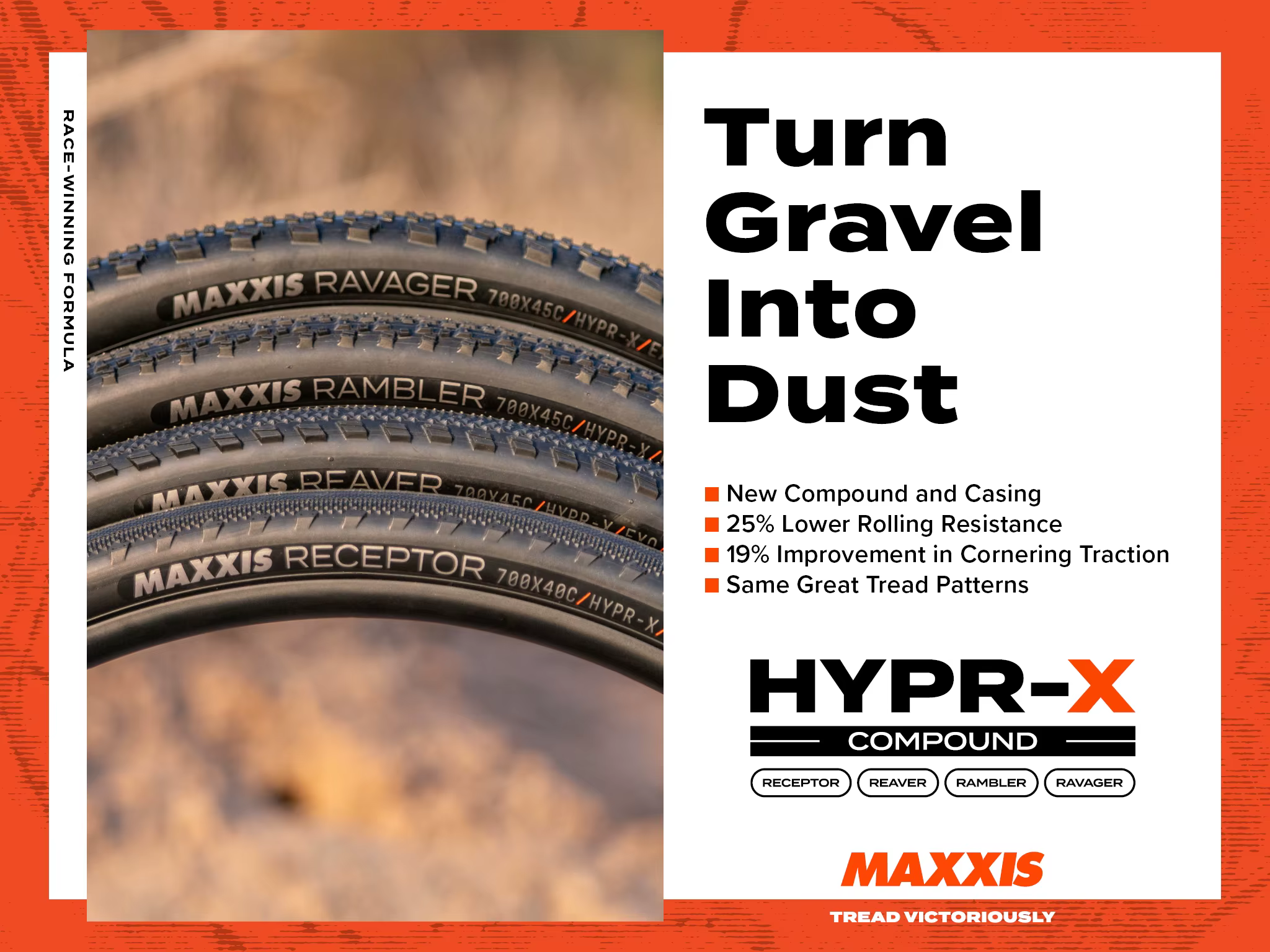 MAXXIS nouveau pneu de gravier RAMBLER REAVER HYPR-X