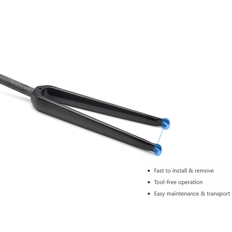 Nouvelle fourche de vélo de route en fibre de carbone