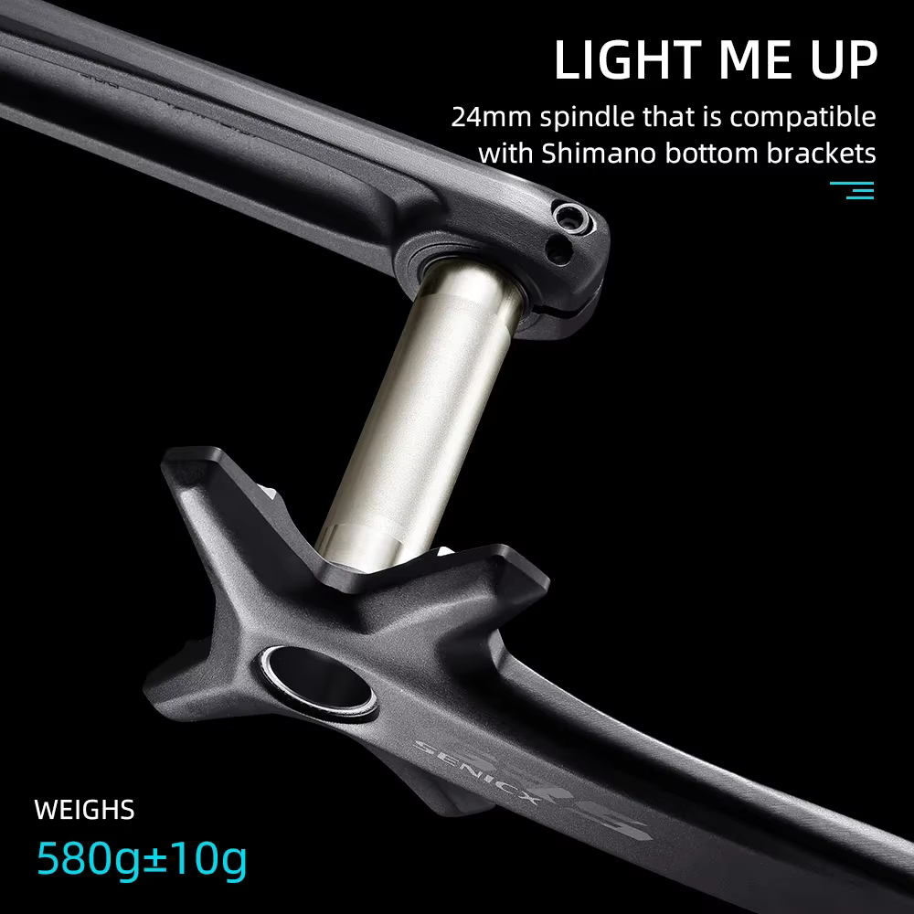 RYET Senicx gravier vélo péritelles 24mm broche 165/170/172.5/175MM