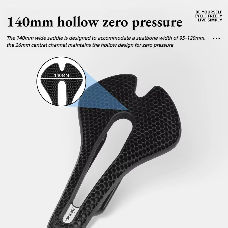Selle de vélo en nid d'abeille imprimée en 3D