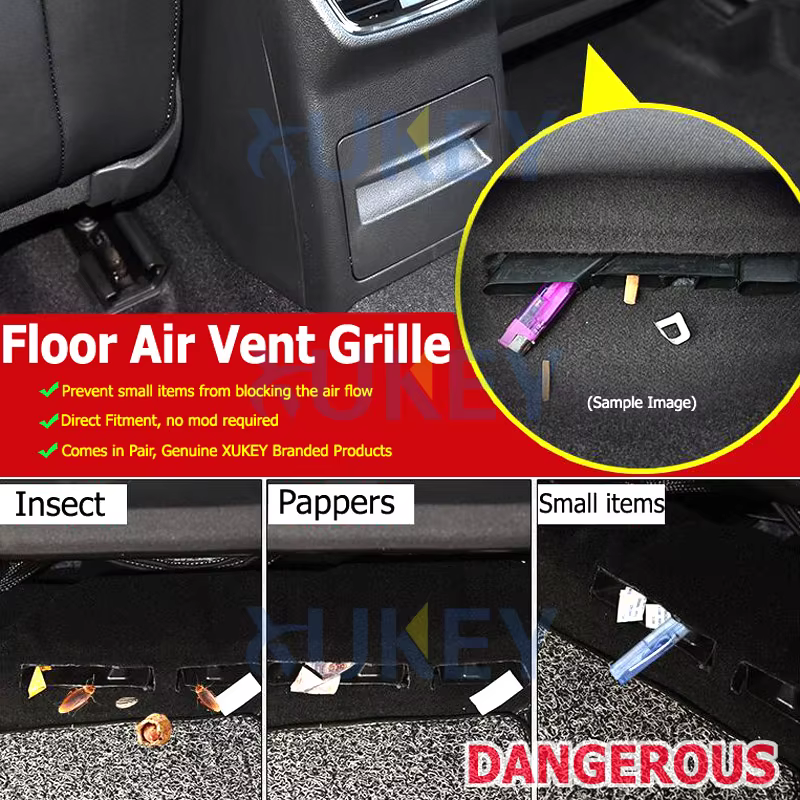 Housse de siège pour AUDI Q2 2017 2018 2019, 2 pièces, Kit de garniture, couvercle de moulage de sortie de chauffage, climatisation