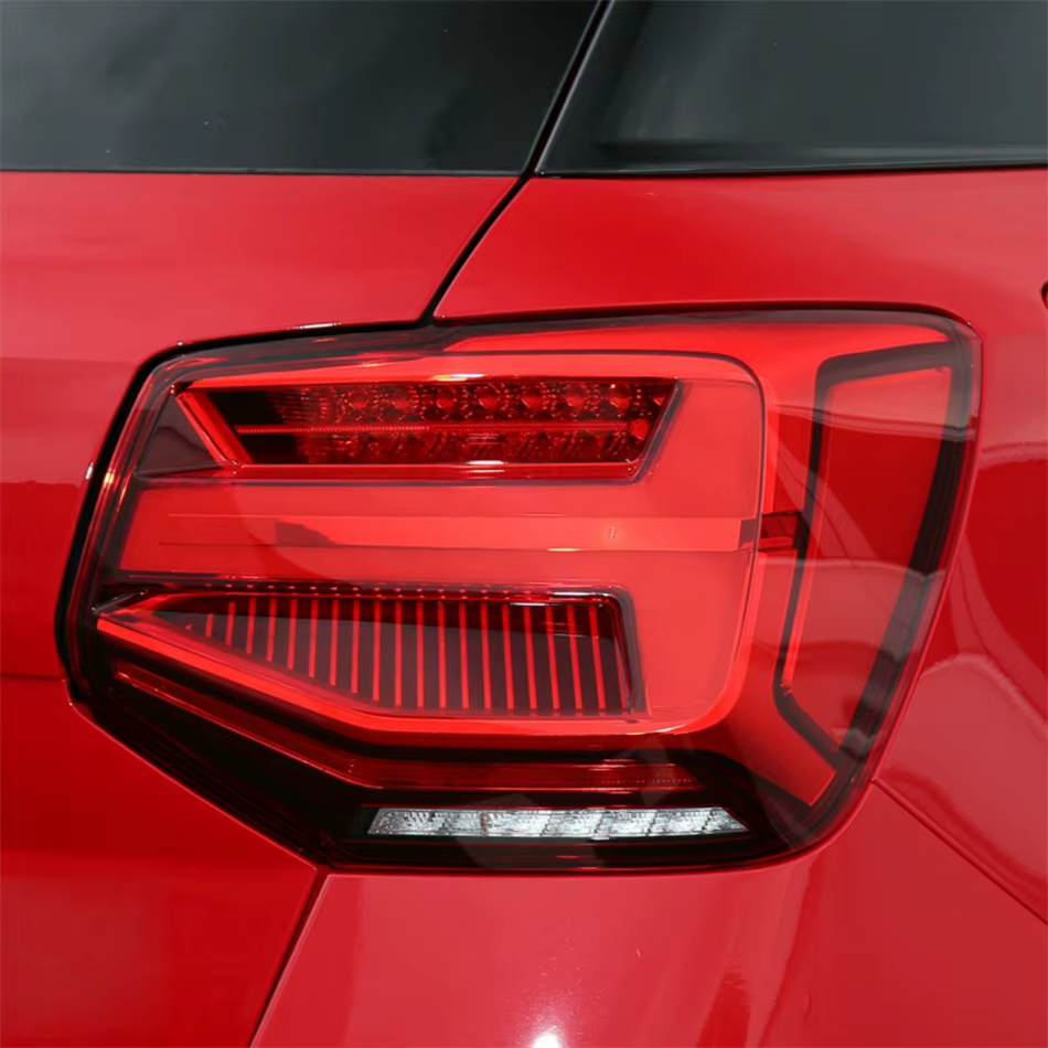 Pour Audi Q2 Q2L 2018 2019 2020 2021 accessoires de feu arrière de voiture accessoire voitures boîtier de feu arrière couvercle de coque arrière