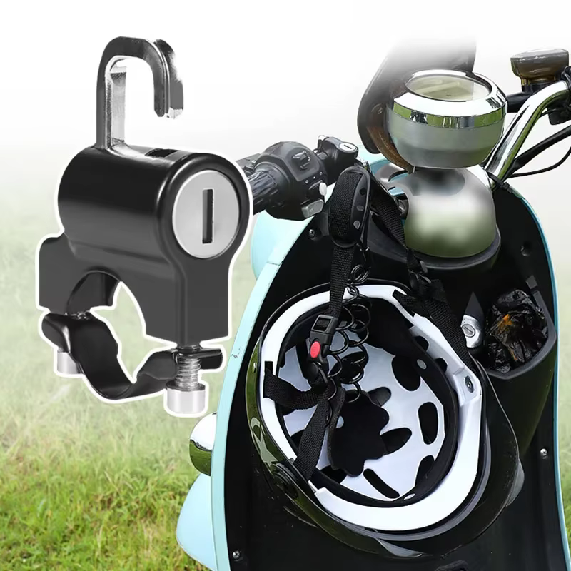 Verrou multifonctionnel pour casque de vélo électrique