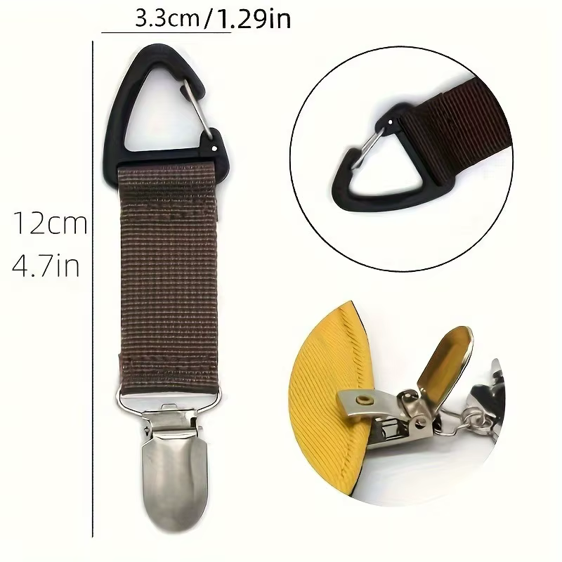 Clip de fixation pour chapeau - S'accroche facilement aux sacs