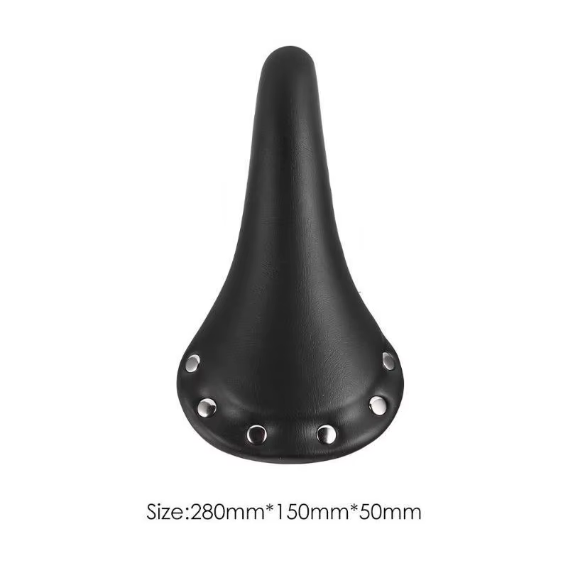Housse de selle de vélo vintage en cuir imperméable pour vélo de route