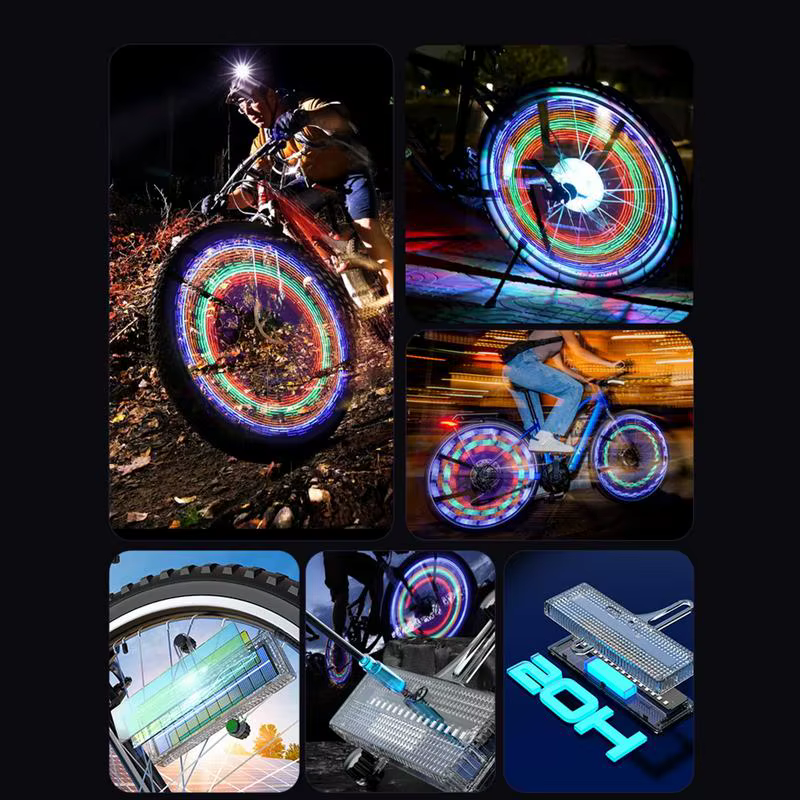 Lumières pour roues de vélo 16LED