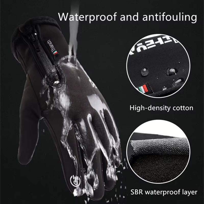 Écran tactile hommes gants de cyclisme imperméable hiver