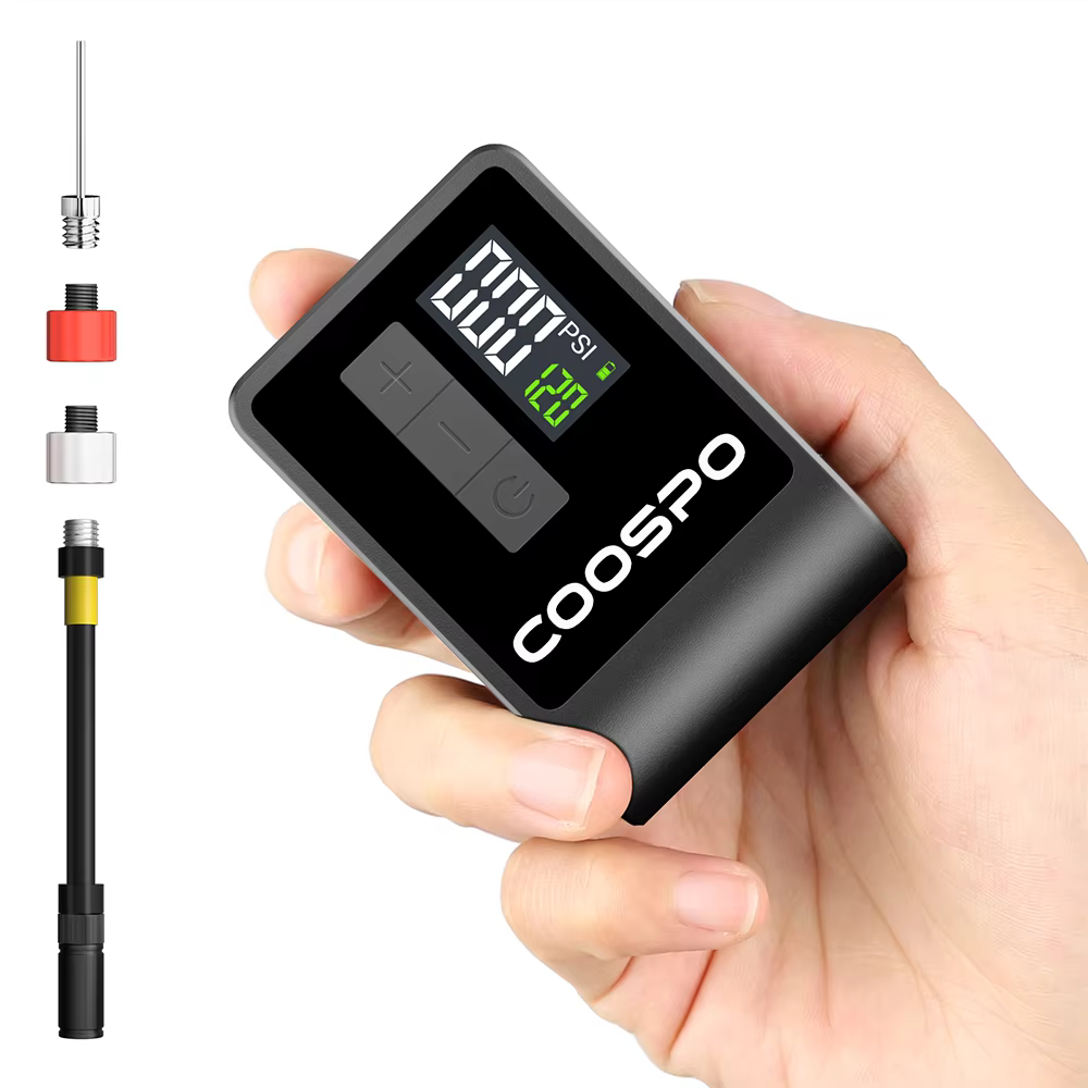 COOSPO Mini pompe à Air électrique gonfleur numérique Portable 120PSI 500mAh vtt accessoires de vélo de route