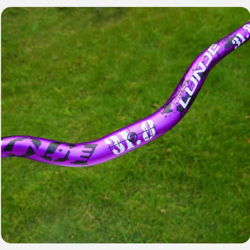 Guidon de VTT pour descente XC/AM tout-terrain, longueur 720/780 mm, hauteur de montée 50 mm, grand angle, violet, noir, rouge