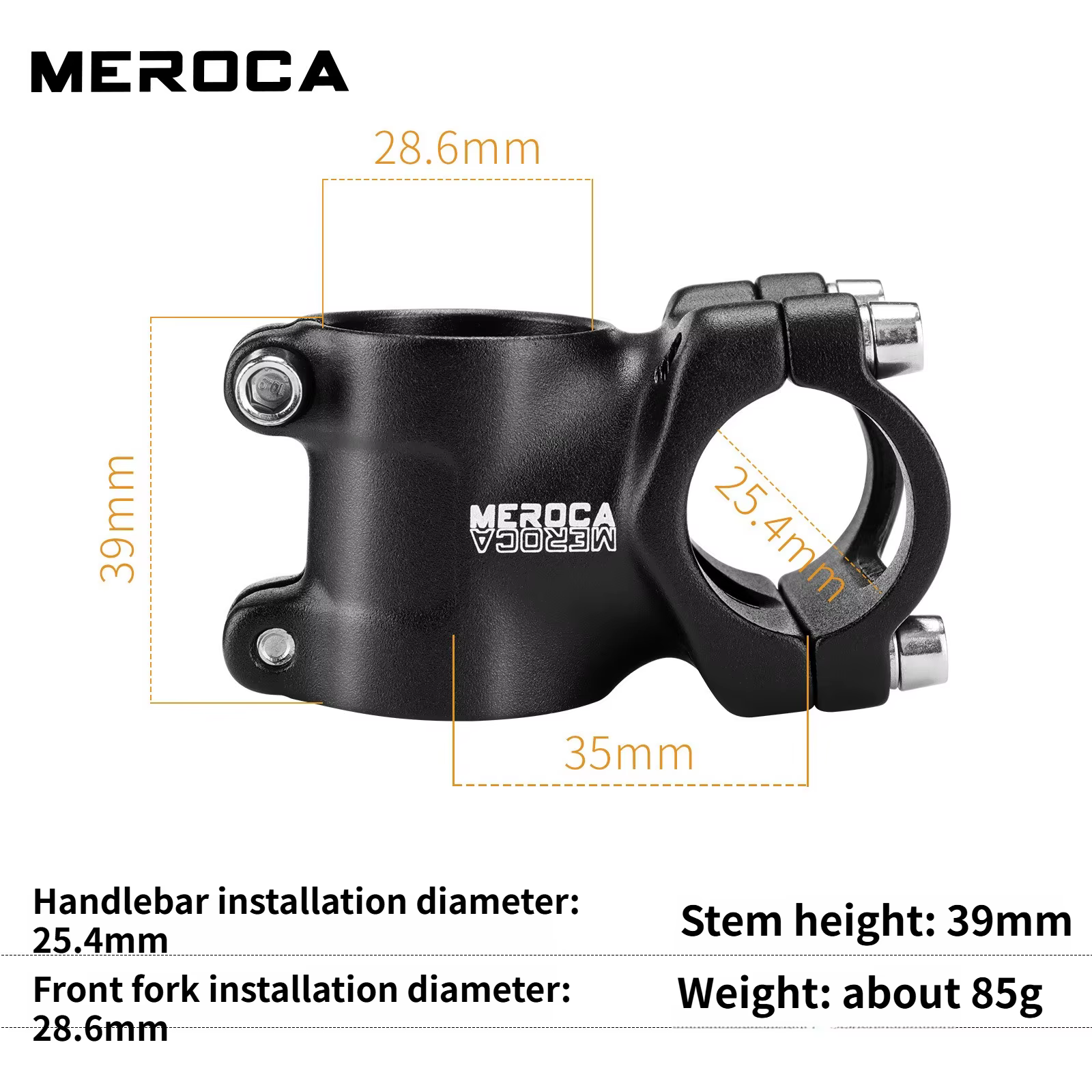 Potence de vélo MEROCA MTB 35 mm