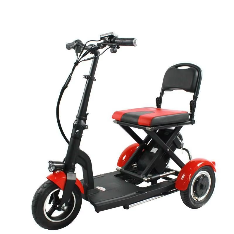 Trottinette Électrique Pliable et Légère avec 3 Roues pour Adulte