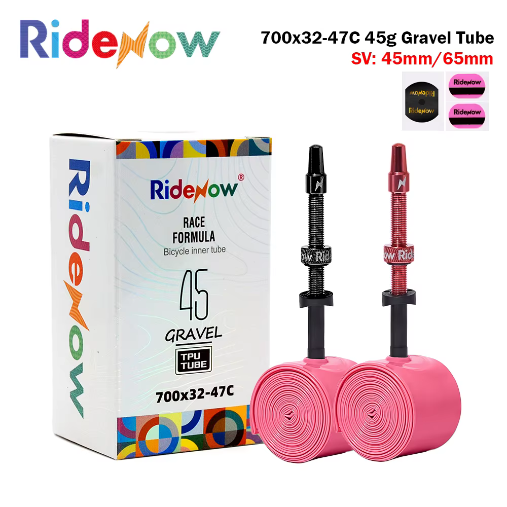 Ridenow 45g gravier 29 pouces 700x32-47c buse métallique Tpu chambre à air noyaux de Valve détachables Tube pneu de