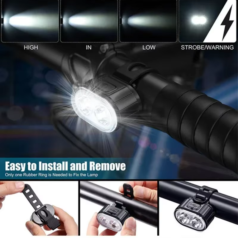 Lumières de vélo rechargeables USB
