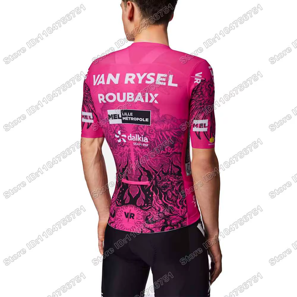 Maillot de Cyclisme Équipe Roubaix 2026 Rose