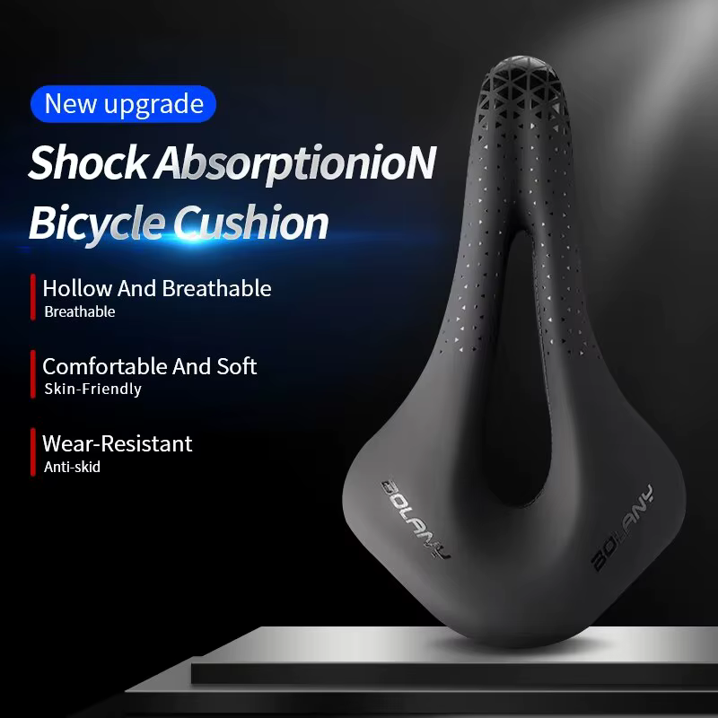Selle de vélo en cuir PU ultralégère et respirante