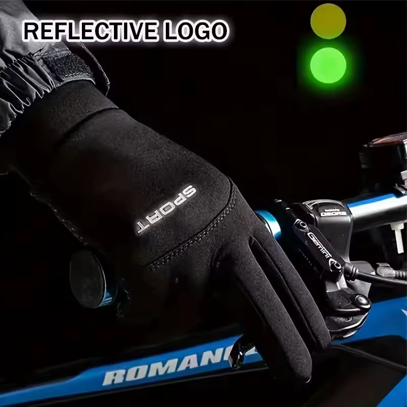 Gants chauds d'hiver pour écran tactile, coupe-vent, antidérapants, résistants au froid, pour cyclisme en plein air, pour hommes et femmes, pour course à pied, randonnée, ski