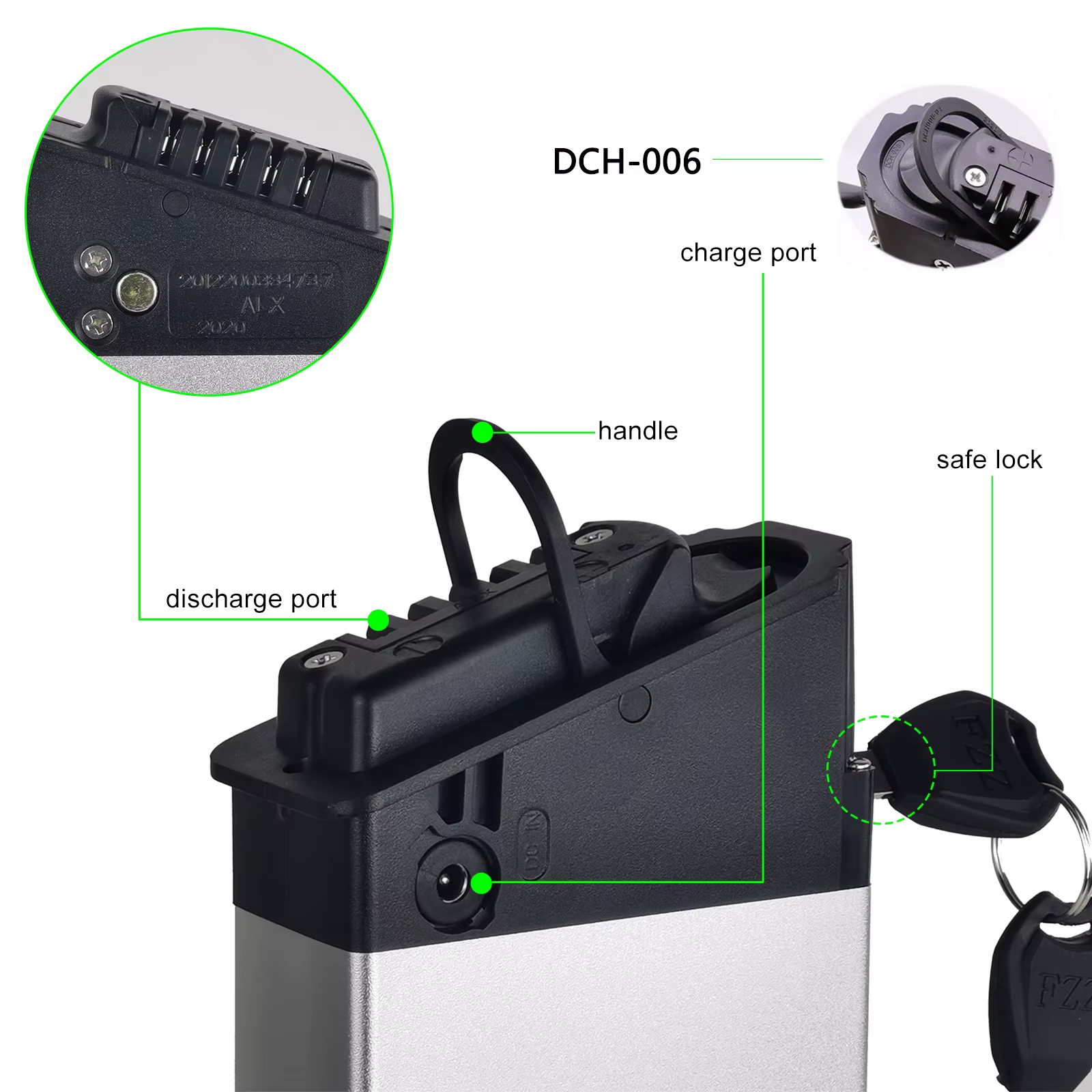 Remplacement pour ADO A20 A20F MATE City BIKE Fiido M1 batterie 36V 10.4Ah 13Ah 17.5Ah Amp Batteries de vélo électrique