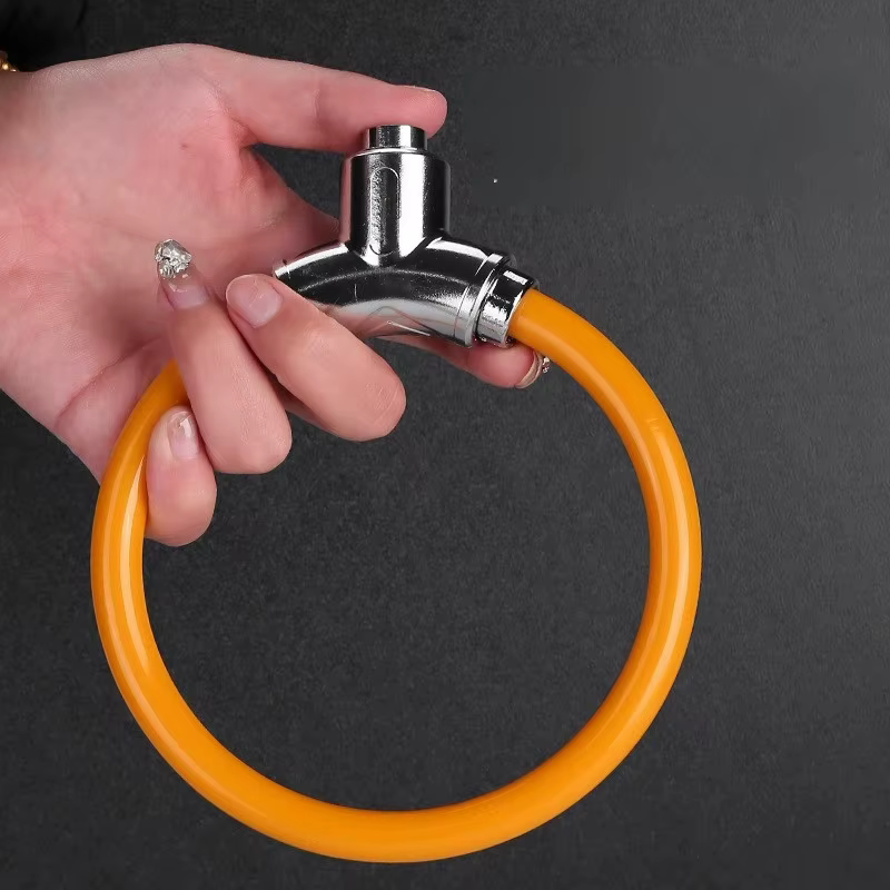 Cadenas portable à anneau en alliage d'aluminium épaissi pour vélo de montagne