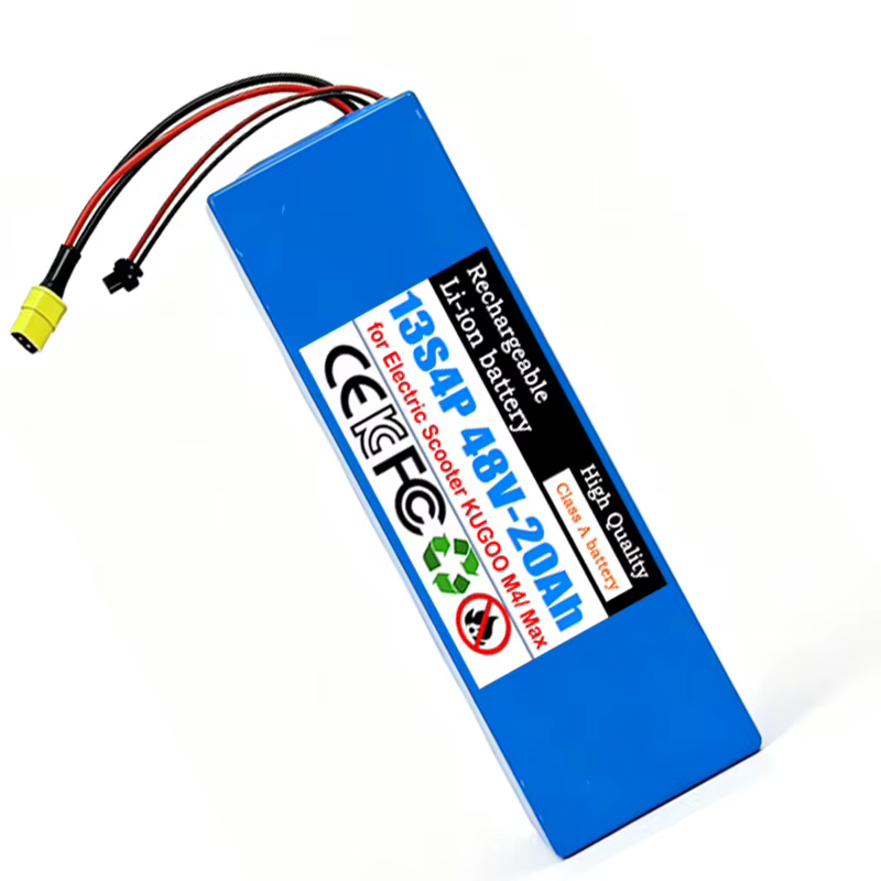 Batterie Li-ion 18650 48V 13S4P 20Ah pour trottinettes électriques avec système de protection BMS