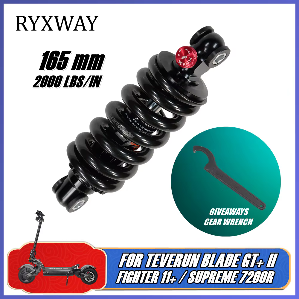 KKE 165mm 2000LBS/IN Suspension hydraulique réglable pour Scooter électrique TEVERUN BLADE GT GT + II 2 FIGHTER 11 + 11 SUPREME 7260R