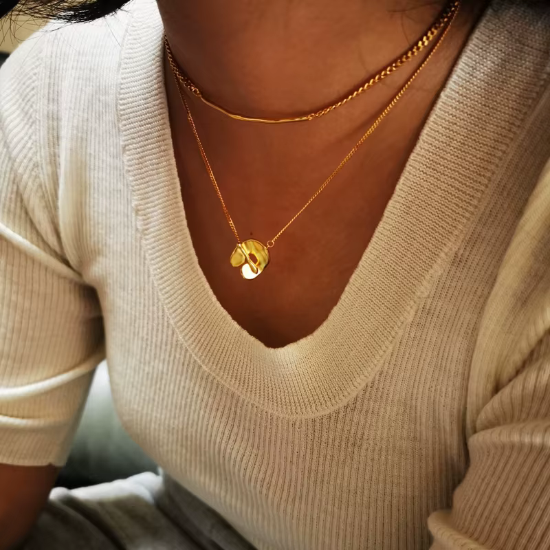 Collier pendentif à deux méthodes de port pour femme, accessoires de bijoux fantaisie, style populaire féminin, cadeau de fête, offre spéciale