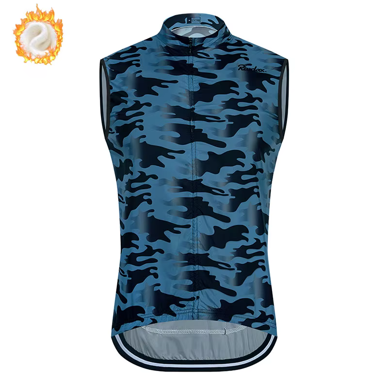 Gilet de cyclisme en polaire thermique d'hiver 2025