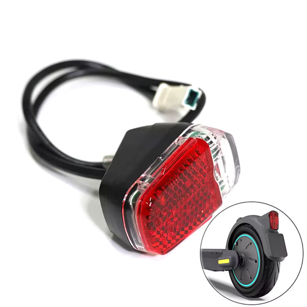 Feu arrière de Scooter électrique feu stop pour Ninebot Max G30D feu arrière ABS garde-boue garde-boue avertissement arrière pièces de feu arrière LED