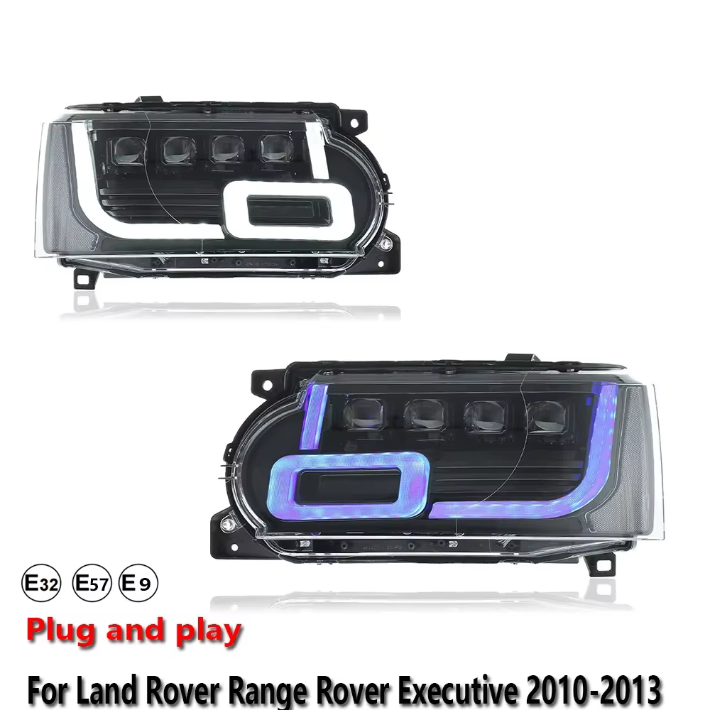 Accessoires de voiture, phare LED pour Land Rover Range Rover Executive 2010-2013, phare avant, lampe de signalisation DRL, Plug and Play