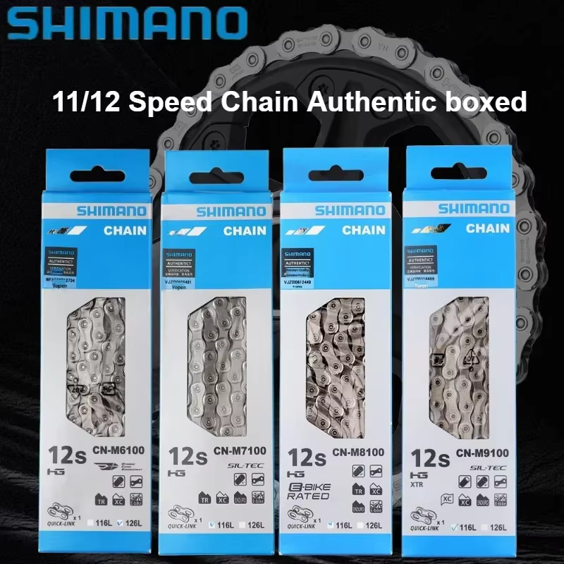 Chaîne SHIMANO 105 UT XT HG601 HG701 HG901 M6100 M7100 M8100 11/12 vitesses en boîte