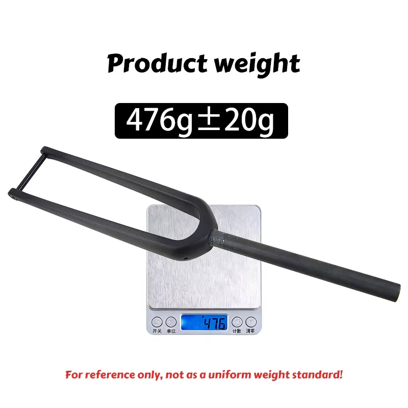 Fourche de vélo de gravier en carbone rigide pour pneus larges 700x55C