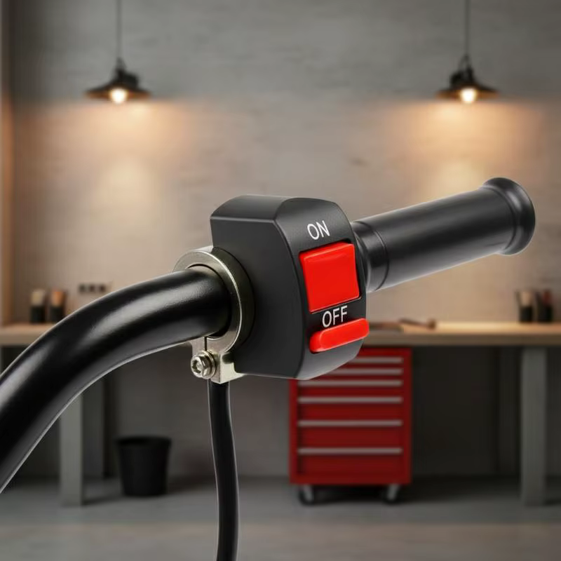 Interrupteur de démarrage électrique universel 12V pour guidon de moto avec bouton marche/arrêt pour ATV, moto tout-terrain, conduite quotidienne