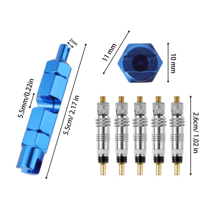 Noyau de Valve Presta amovible pour vélo