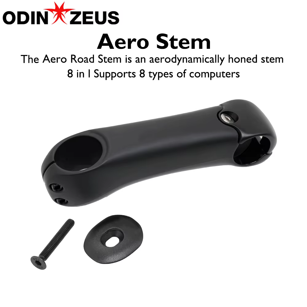 Tige de vélo de route Aero en carbone -17 ° à -7 ° Support d'ordinateur GPS réglable de 31