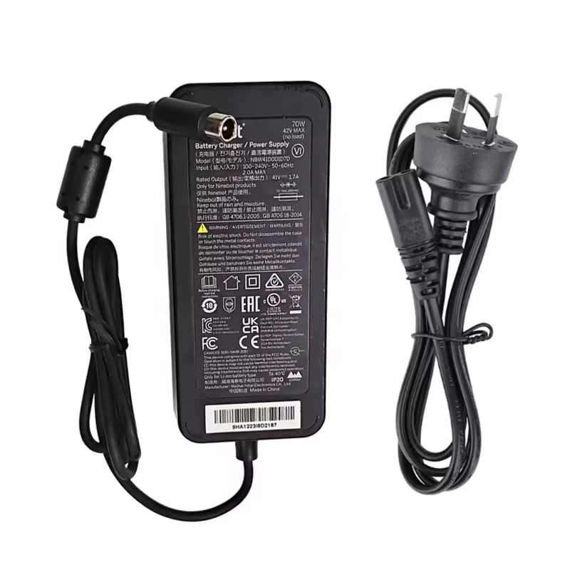 Chargeur d'origine 70W pour Scooter électrique Ninebot E3 E3 Plus E3 Pro