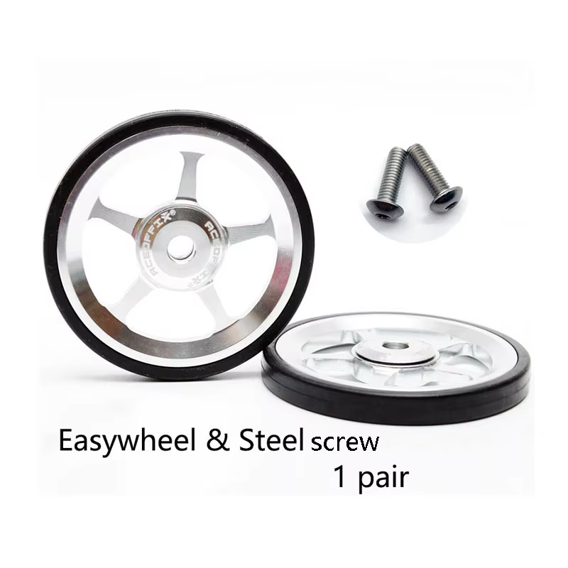Aceoffix 1 paire de vélo pliant roue facile pour Brompton 60mm EZwheel
