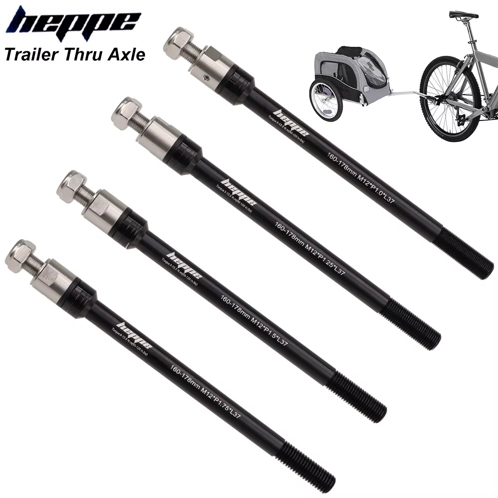 Remorque de vélo HEPPE à axe traversant