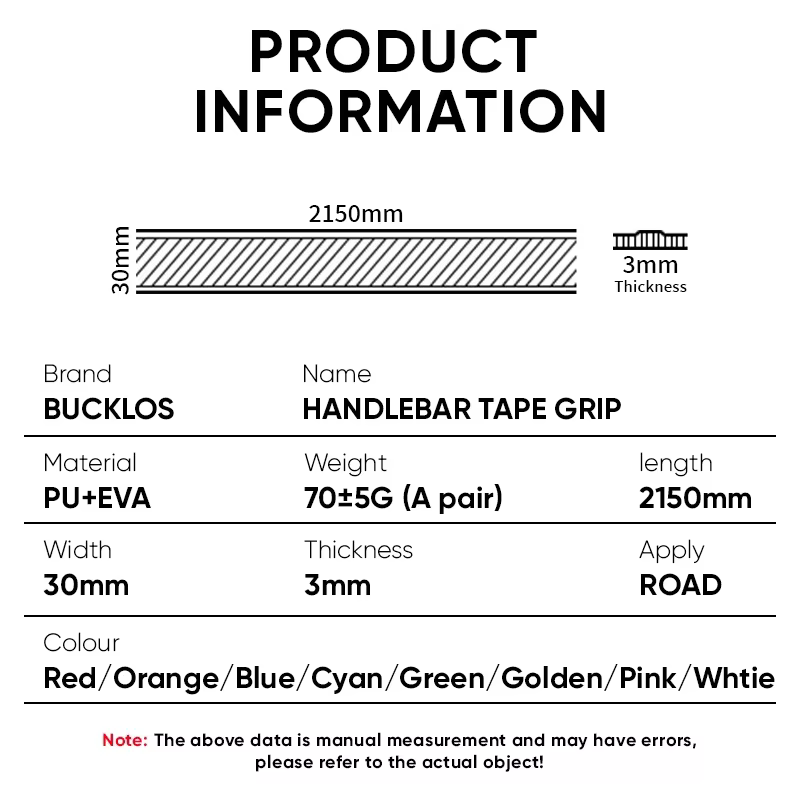 Bande de guidon de vélo en PU + OligRoad