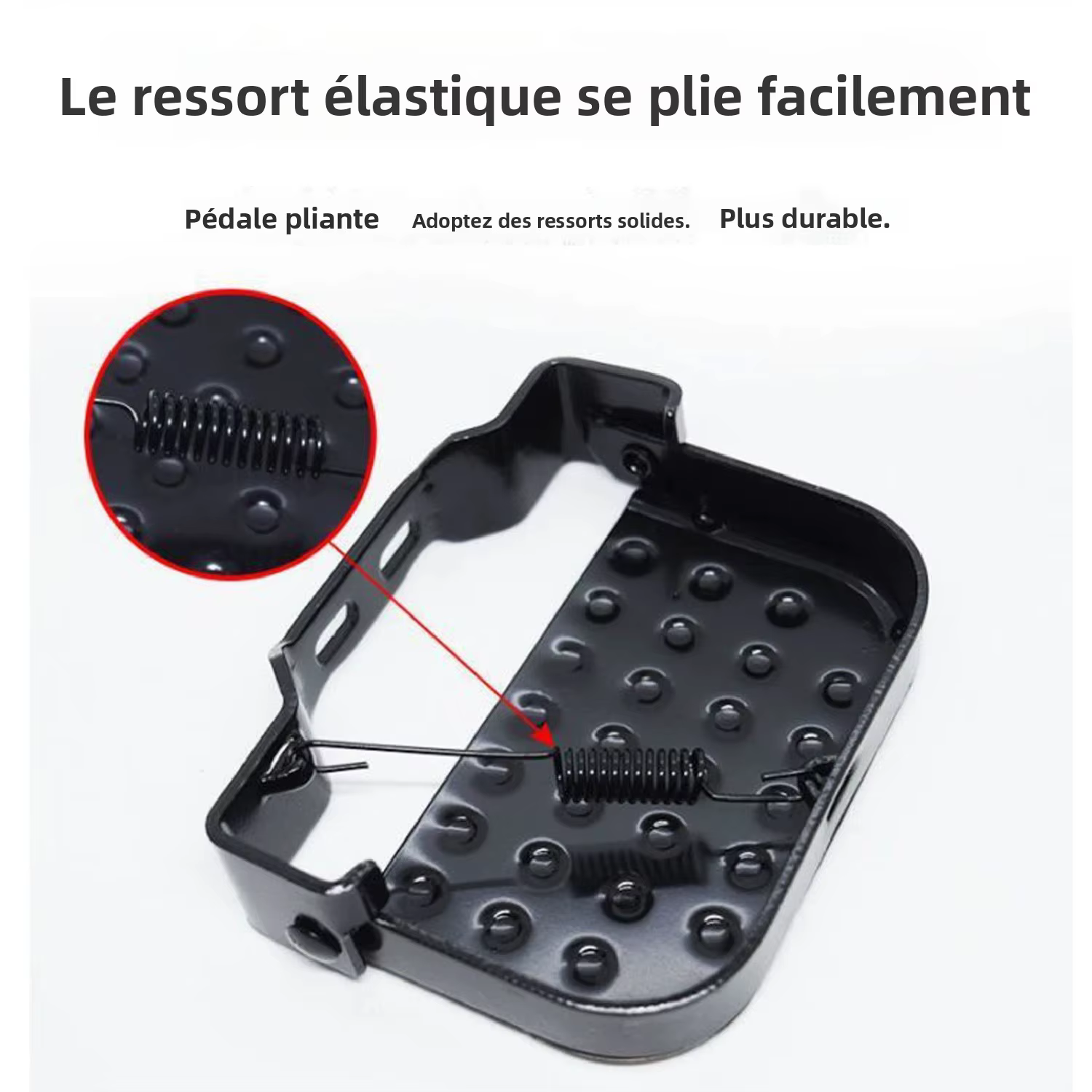 Repose-pieds pliant universel pour vélo électrique