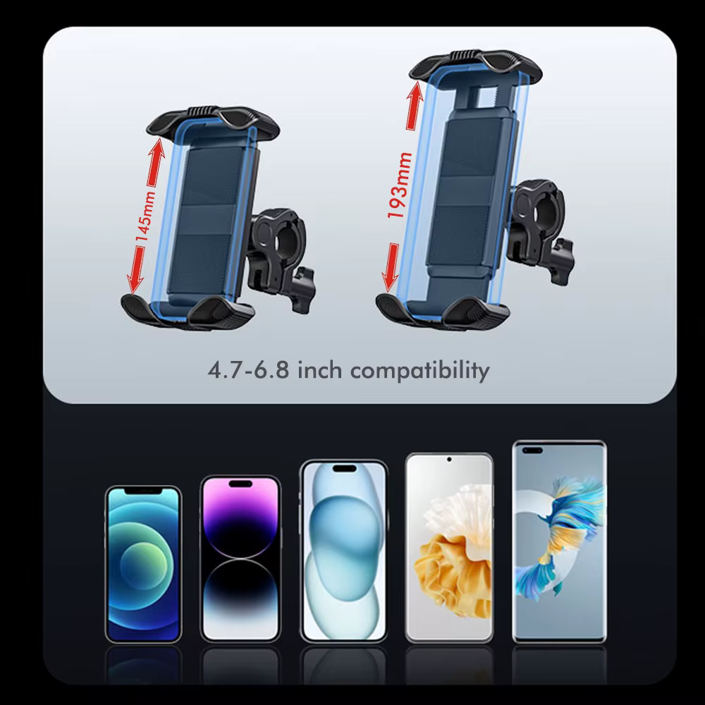 Support de téléphone de vélo pour rétroviseur de moto