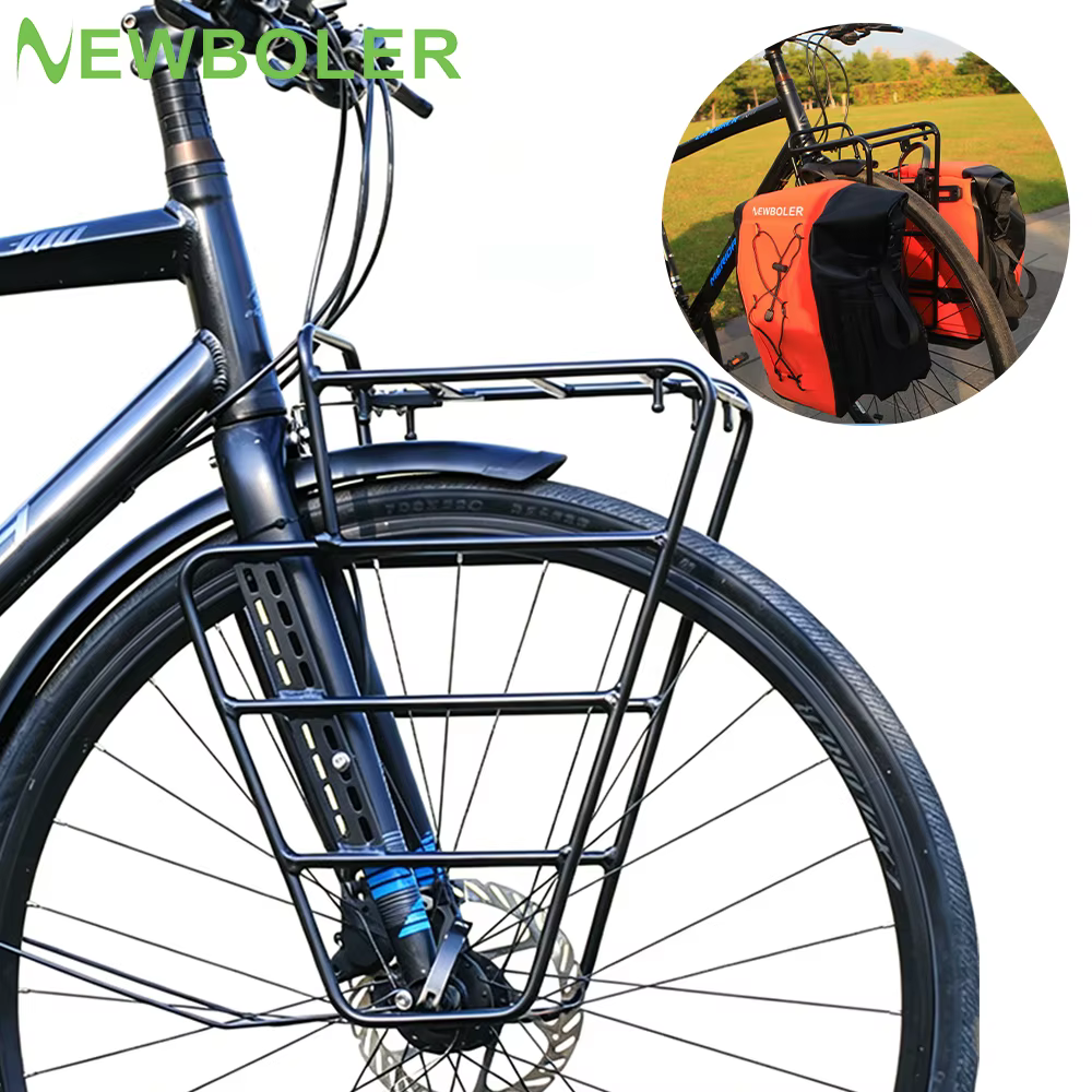 Porte-bagages avant léger en alliage d'aluminium pour vélo de gravier