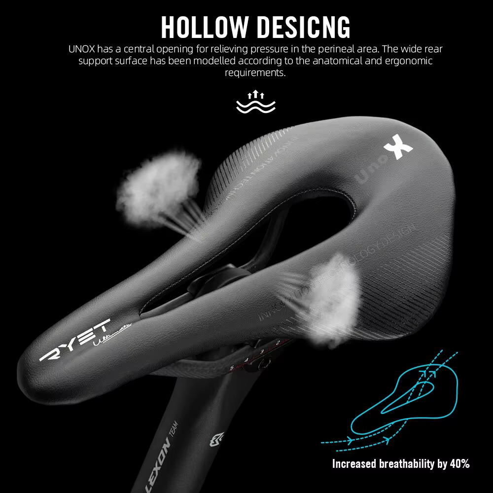 RYET Carbone Selle De Vélo Ultra Léger En Cuir