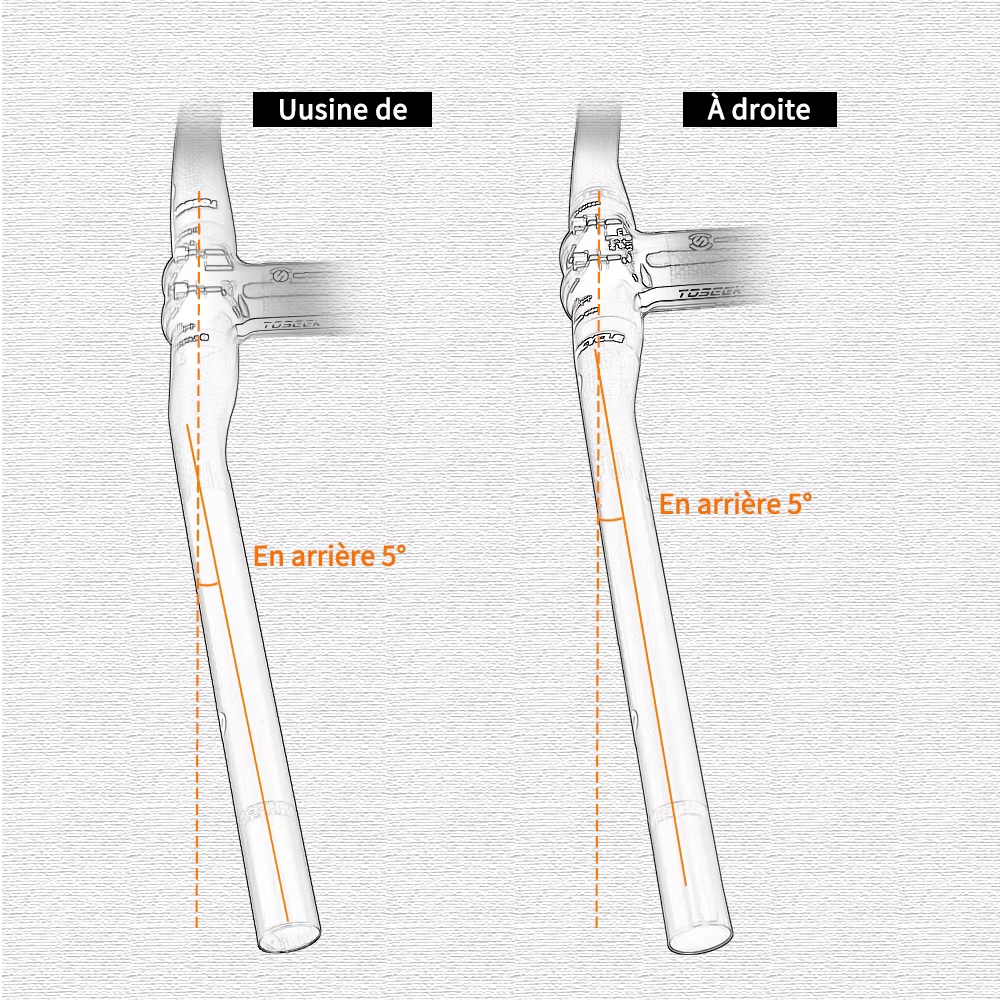 TOSEEK ZF-ONE vtt guidon de vélo en carbone