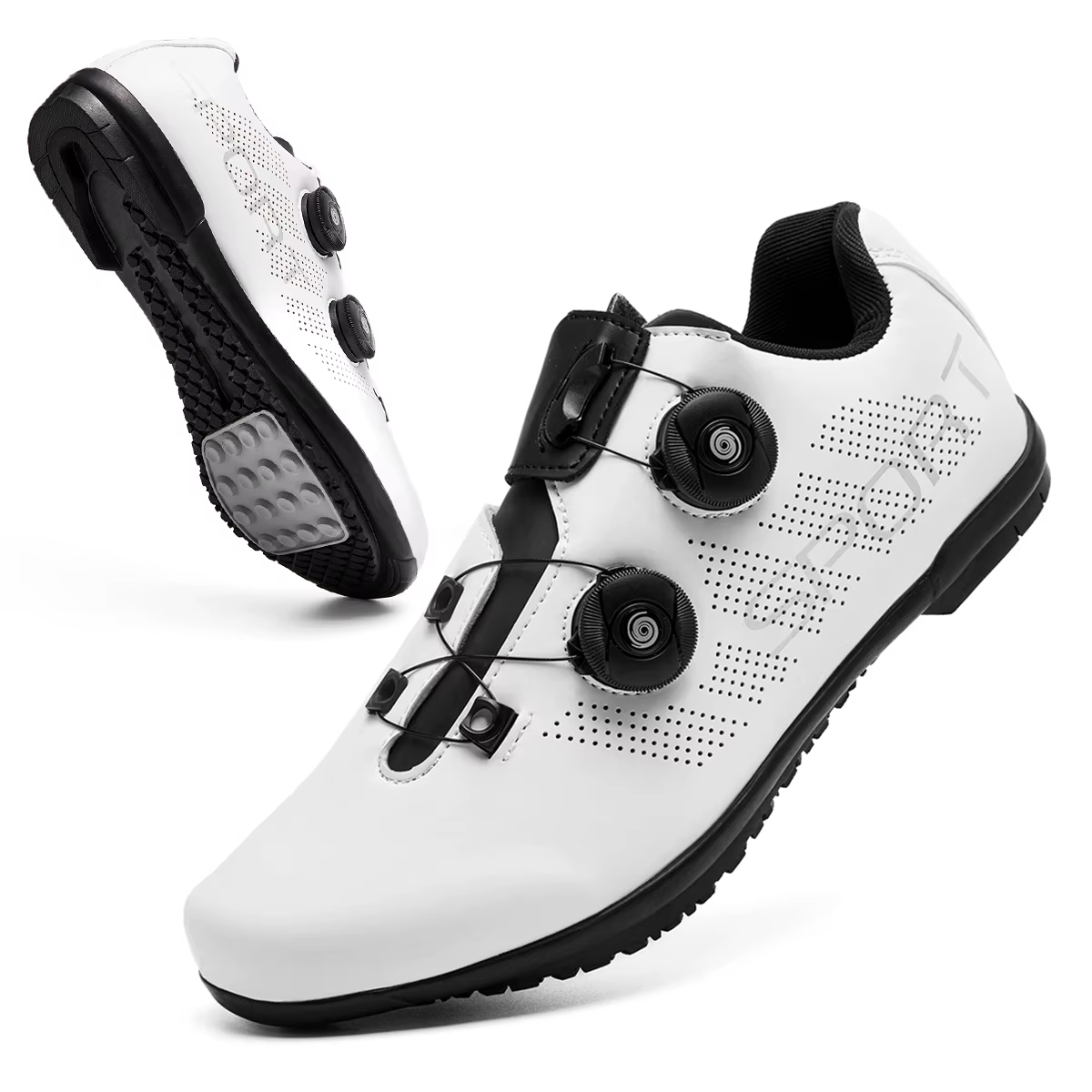 Chaussures de cyclisme respirantes à l'offre elles en caoutchouc