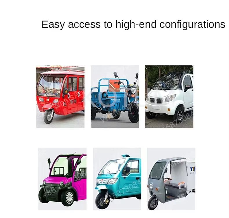Tricycle électrique 1500w 1800w 48v 60v 72v 3200rpm 3900rpm Moteur différentiel sans balais haute vitesse