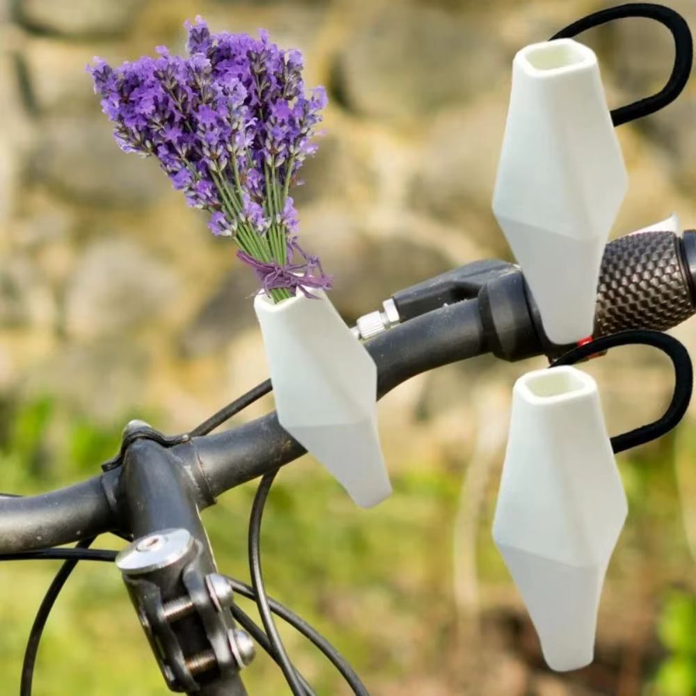 Mini vase à fleurs pour guidon de vélo