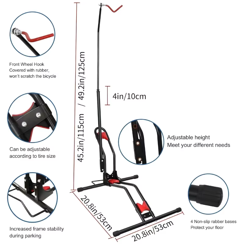 Porte-vélos Vertical avec Structure verrouillage par Insertion