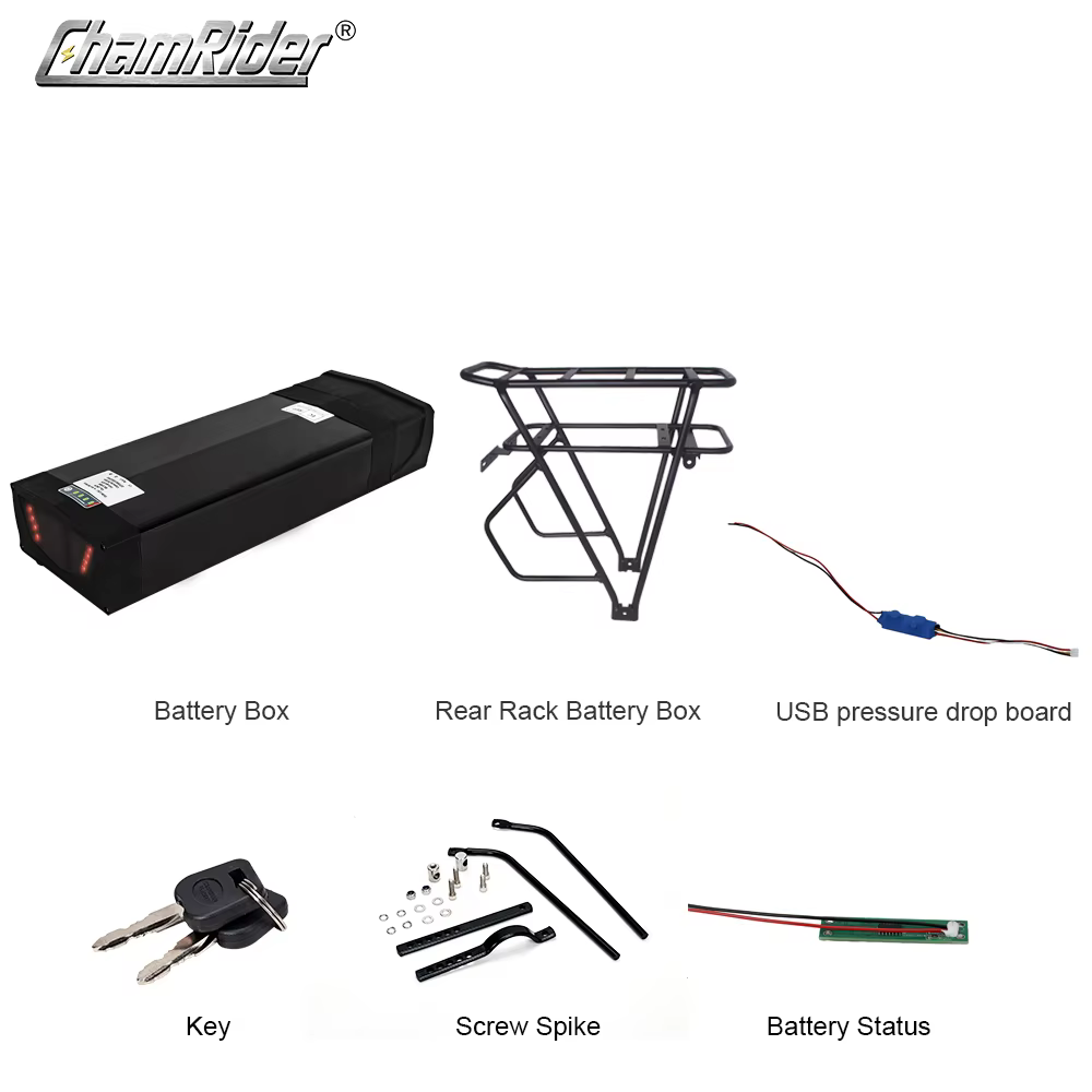 ChamRider-Boîte à piles pour vélo électrique